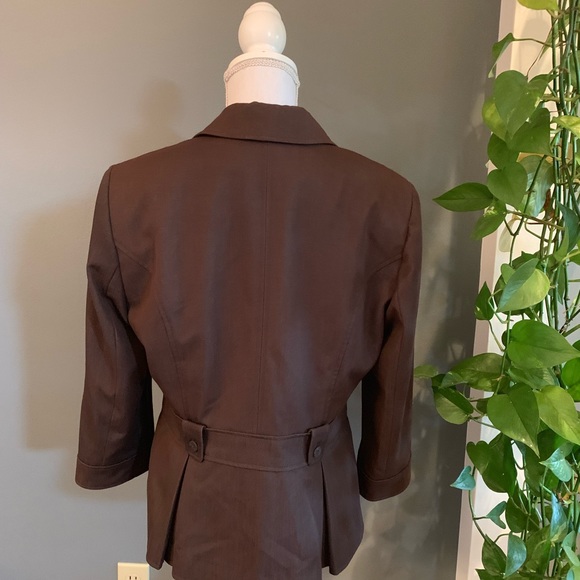 Signature by Larry Levine Brown Jacket/Blazer~10 - Picture 4 of 5